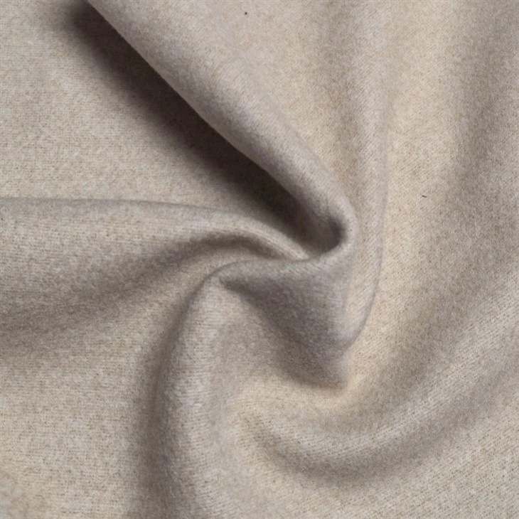 Polyester Faux Wool Melange Fabric